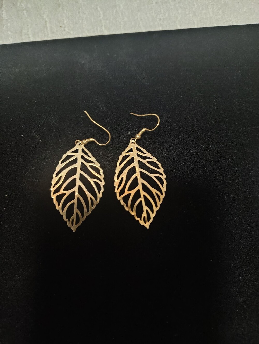 Gold Leaf Dangle Earrings - Women Jewelry